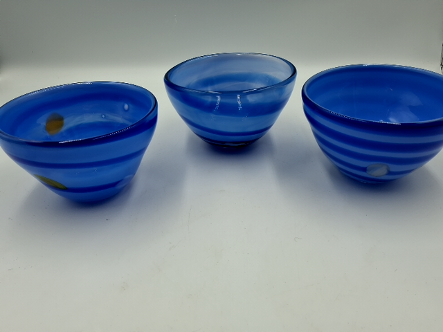 3 stk Søholm glasskåle